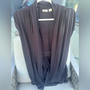 Black cardigan short sleeve